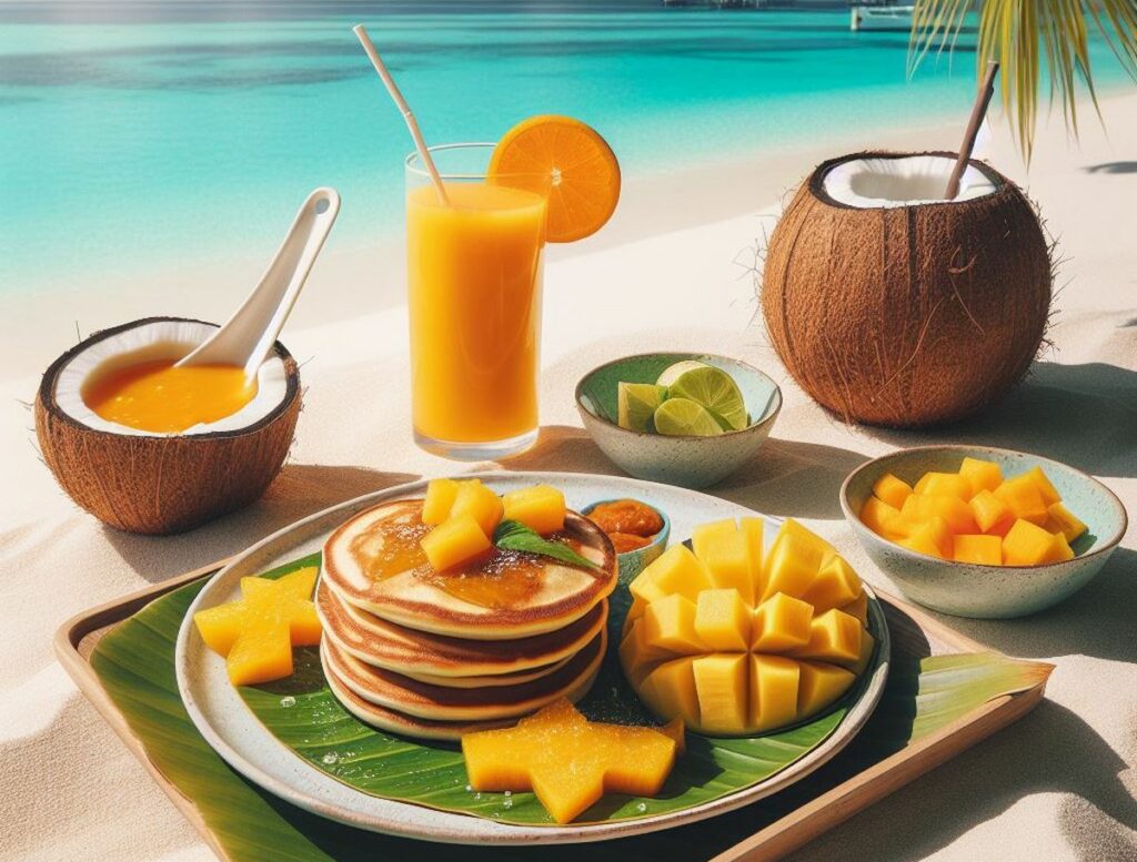 petit déjeuner aux Maldives