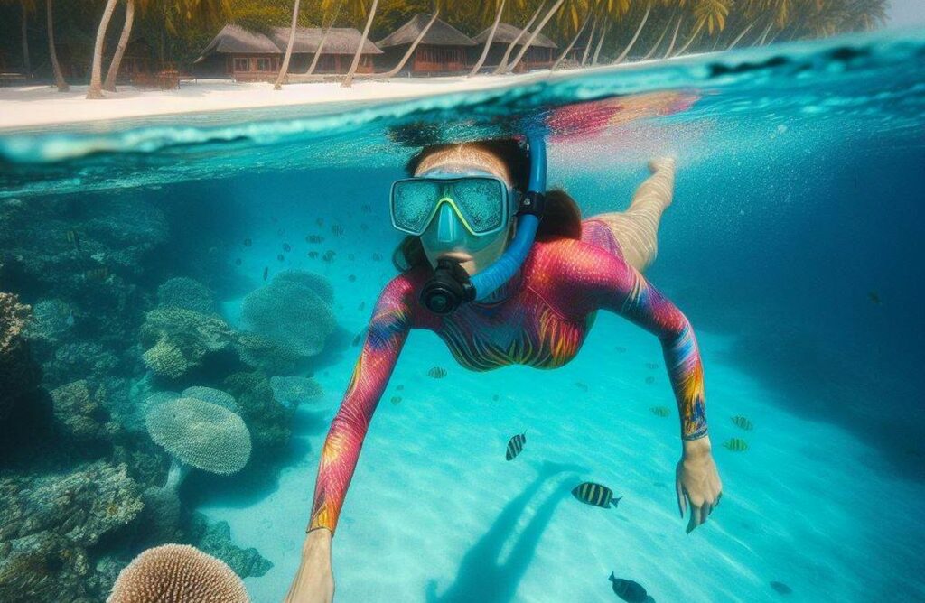 snorkeling aux Maldives